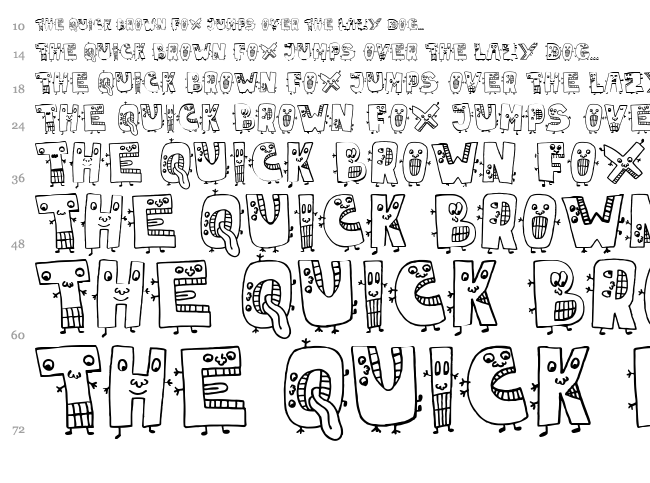 JMH Mariana Blanca font waterfall